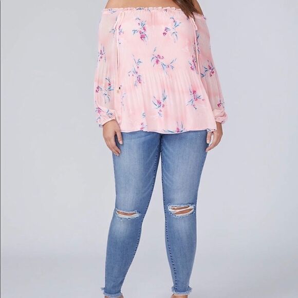 Lane Bryant Off The Shoulder Blouse - Picture 2 of 6
